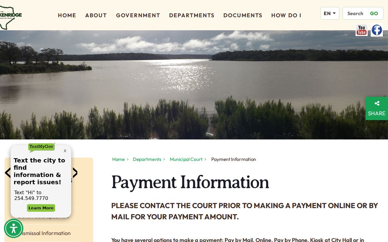 Breckenridge warrant records reference: city open-records request instructions