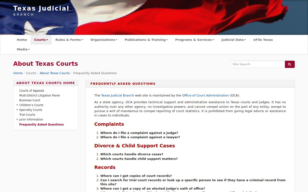 Stephens County active warrant reference: Texas Courts case-search guidance